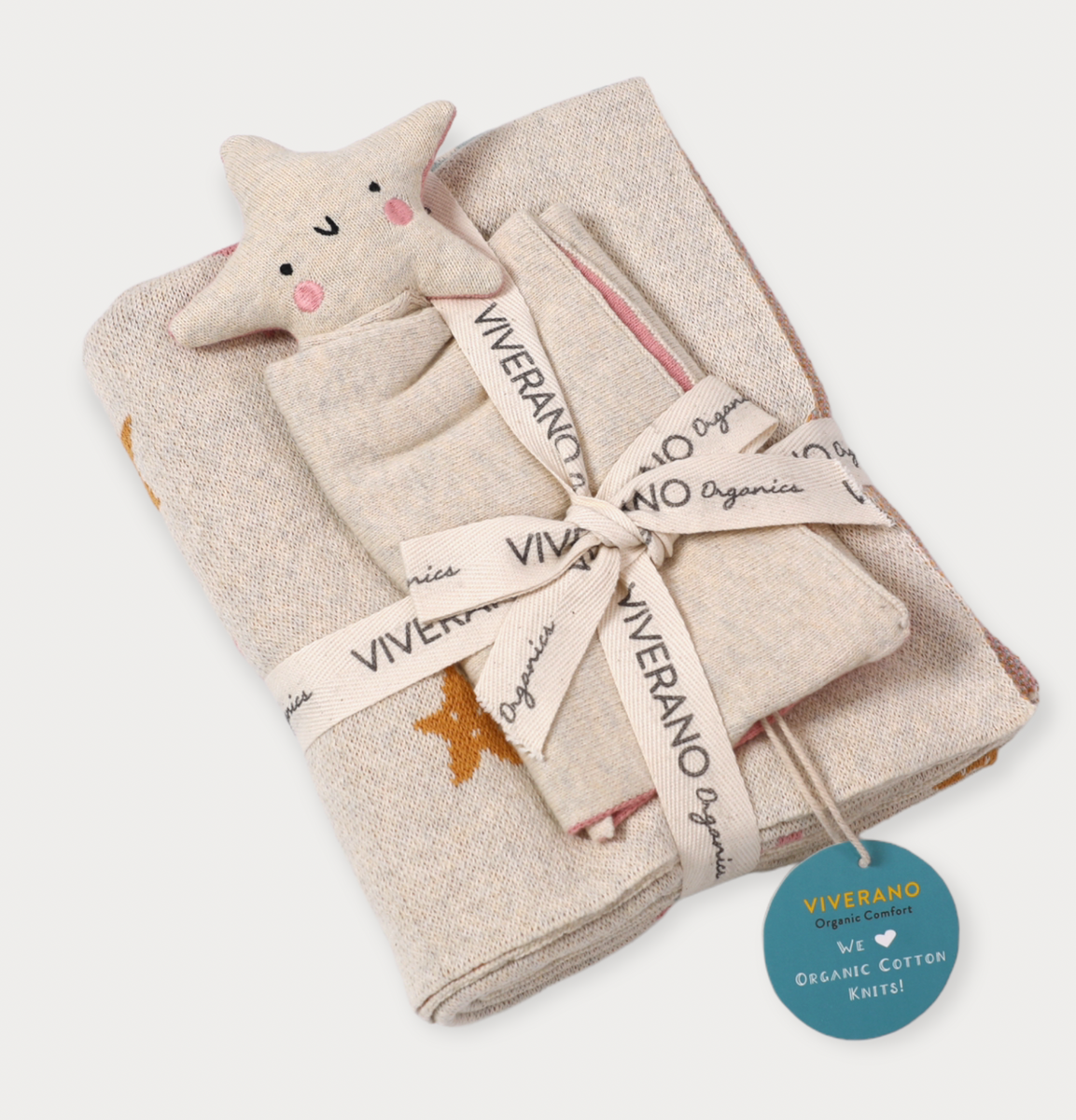 Viverano Jacquard Knit Blanket & Lovey Gift Sets