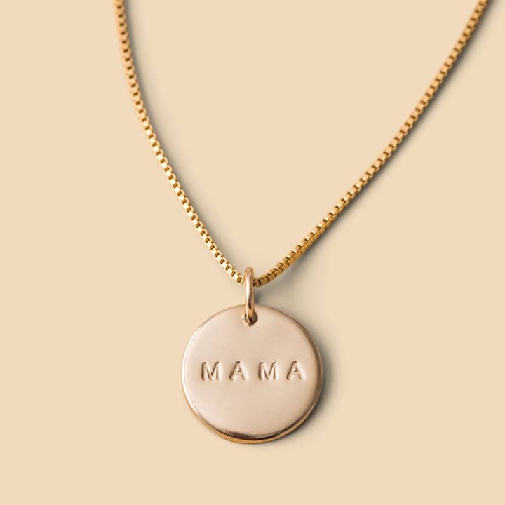 Everly Made Mama Disc Necklace