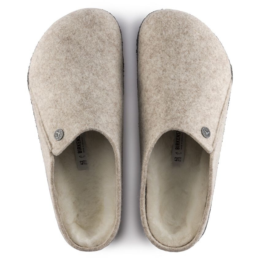 Birkenstock Zermatt Shearling Wool Felt in Eggnog