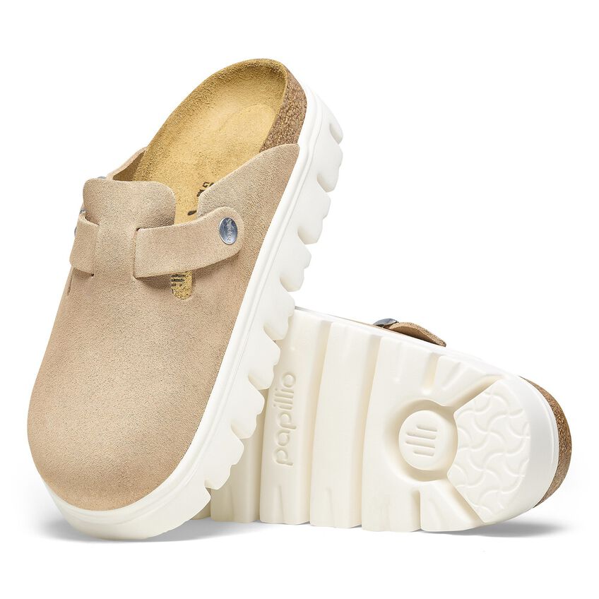 Birkenstock Boston Chunky Clog in Warm Sand