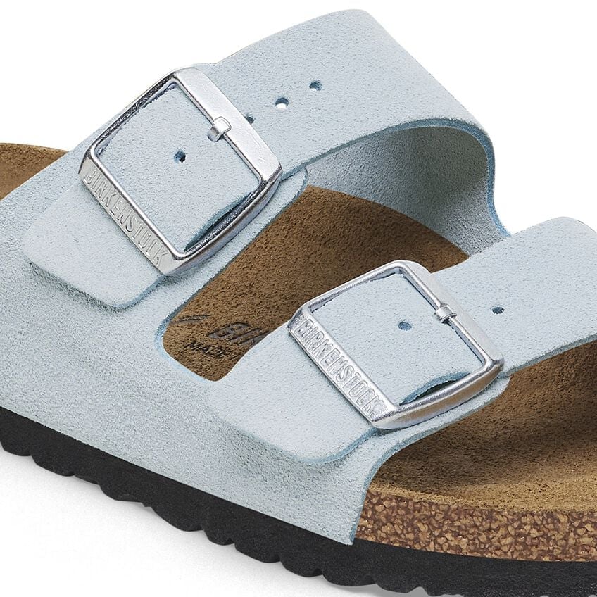 Birkenstock Arizona Suede in Baby Blue