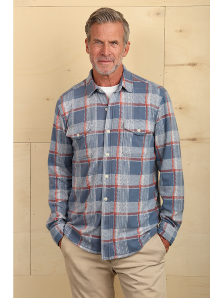 True Grit Sky Plaid Shirt