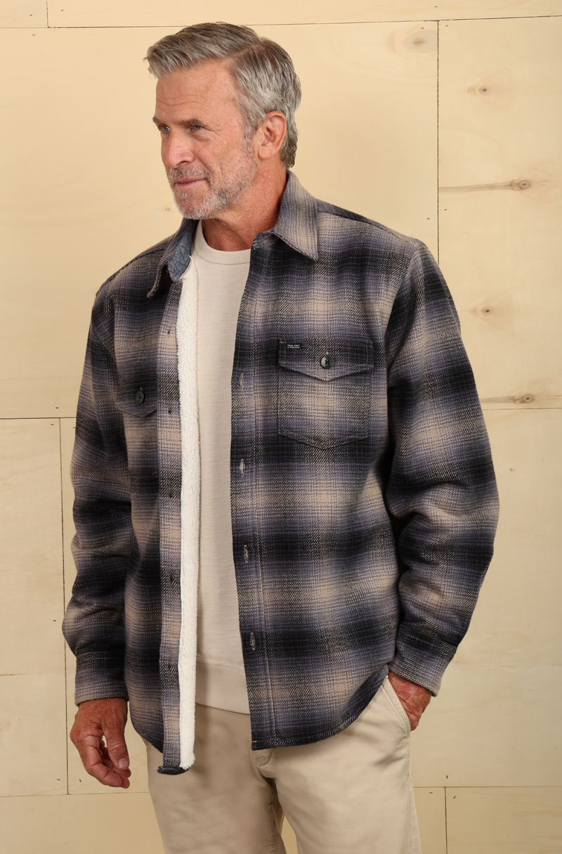 True Grit Sky Ridge Plaid Shirt Jacket