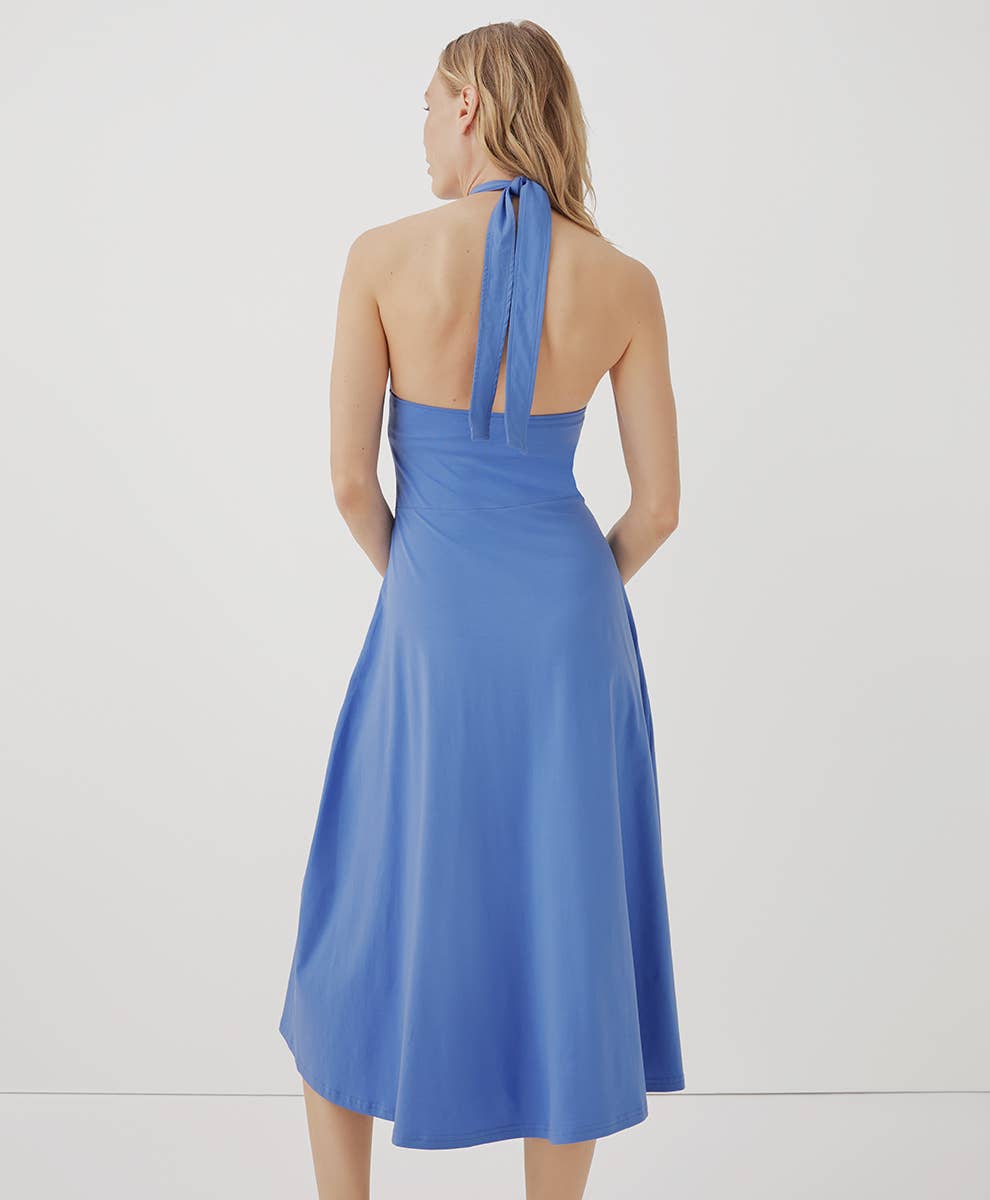 Pact Fit & Flare Modern Halter Dress