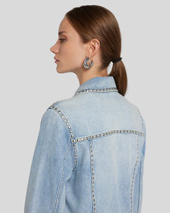 7 For All Mankind Studded Classic Trucker Jacket