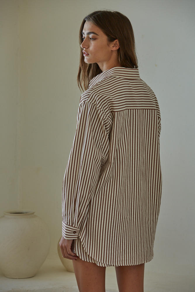 Nikki Striped Button Shirt