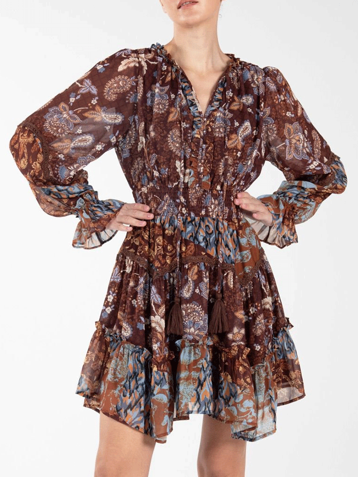 Miss Me Paisley Peasant Dress