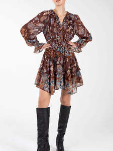 Miss Me Paisley Peasant Dress