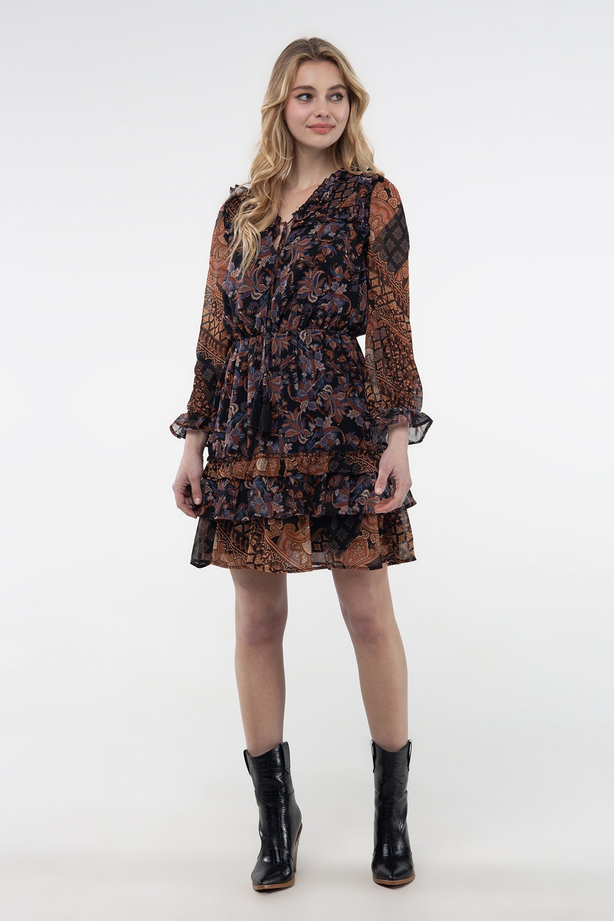 Miss Me Paisley Mini Dress