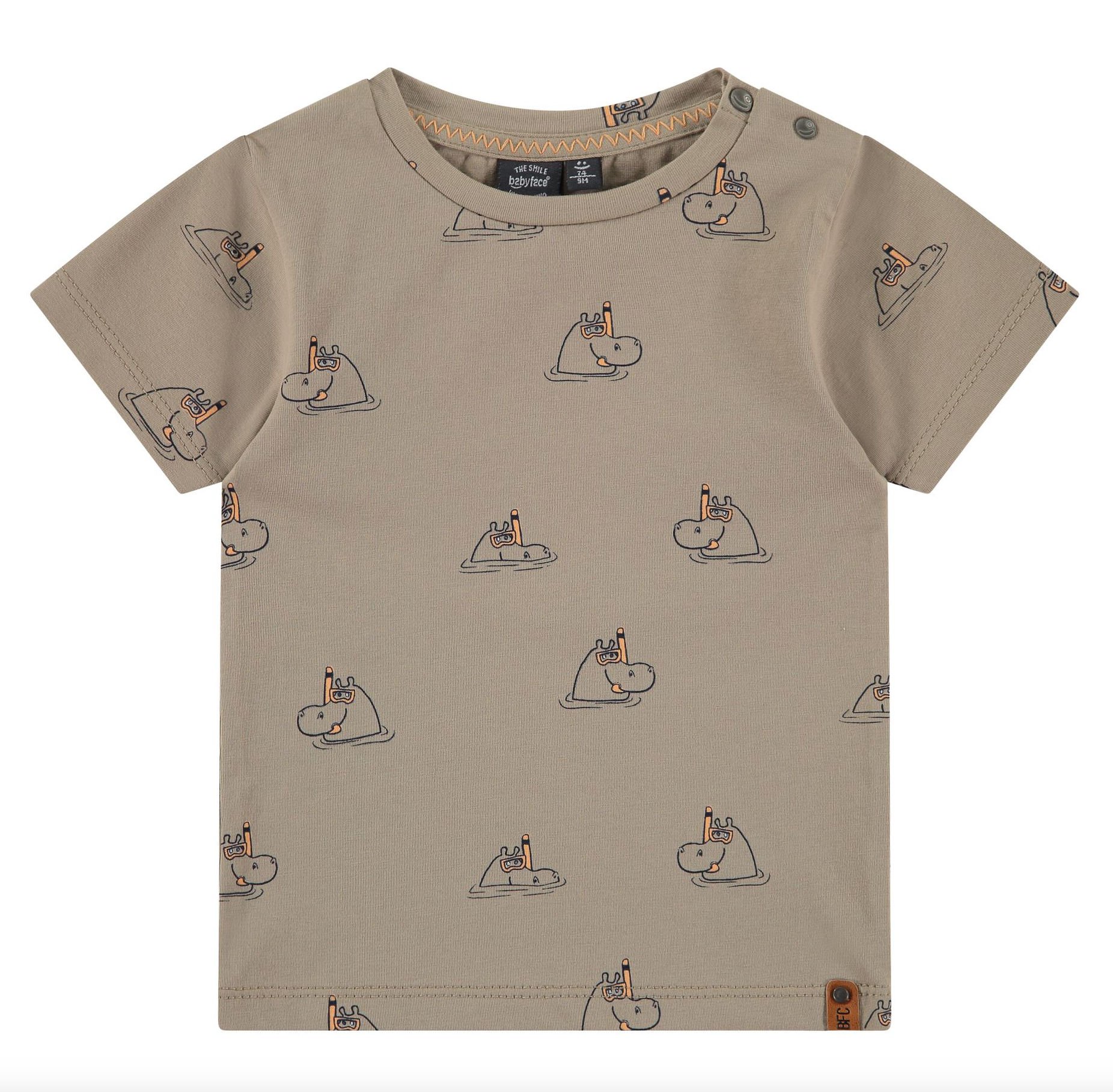 Babyface Boys Multi Hippo tee