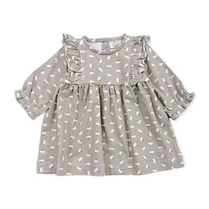 Viverano Floral Ruffle Baby Dress + Bloomer Set