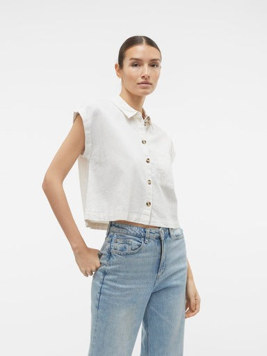 Vero Moda Luna Cropped Short-Sleeved