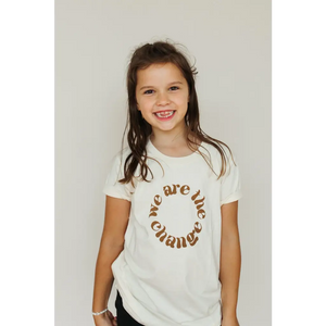 Polished Prints Kids Tee "We Are The Change"