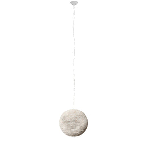 Mercana Theta Wood Beaded Pendant Light