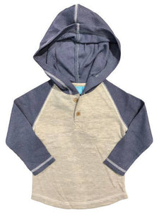 Bear Camp Raglan Textured Hood Top