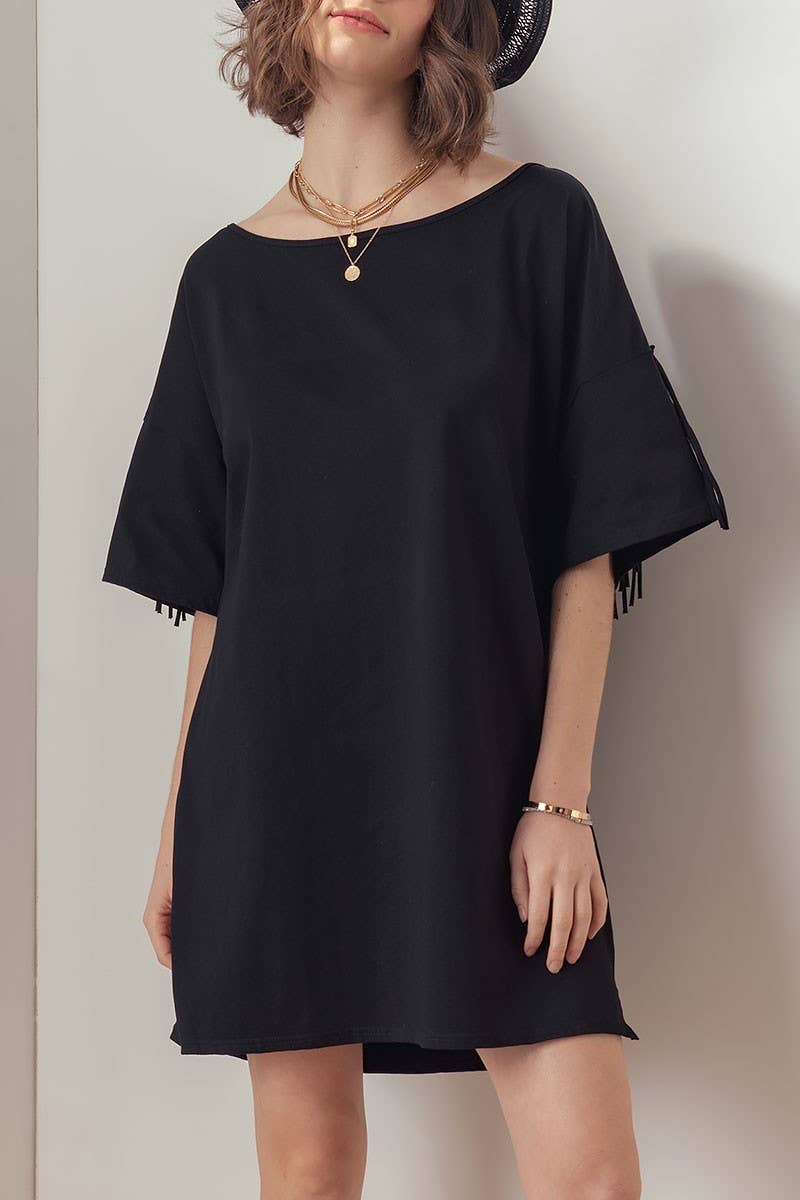 Jessie Fringe Shirt Dress