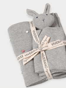 Viverano Jacquard Knit Blanket & Lovey Gift Sets