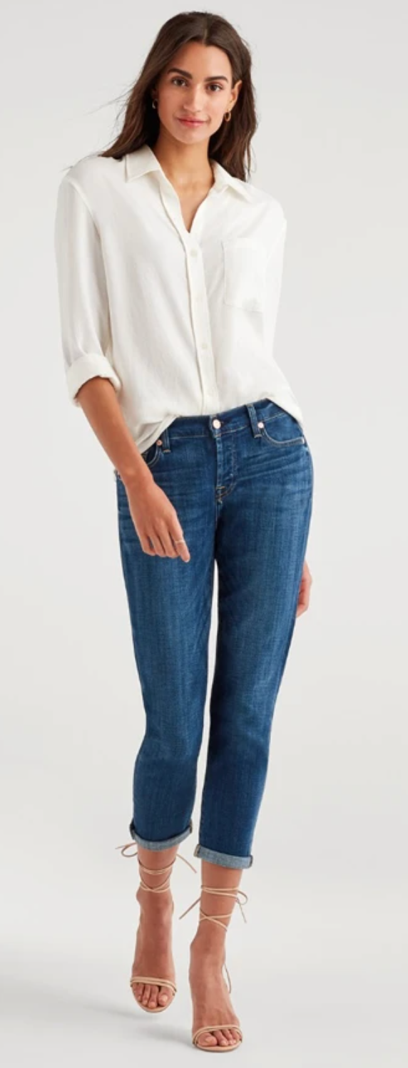 7 For All Mankind Josefina in Broken Twill Vanity