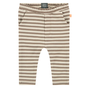 Babyface Baby Boy Striped Brown Pants